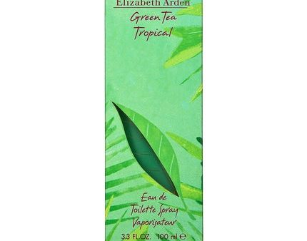 Elizabeth Arden Green Tea Tropical Eau De Toilette Spray 100ml 3.3oz For Discount