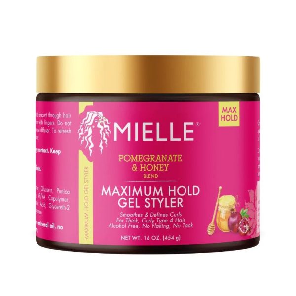 Mielle Pomegranate & Honey Maximum Hold Gel Styler 16 oz Fashion