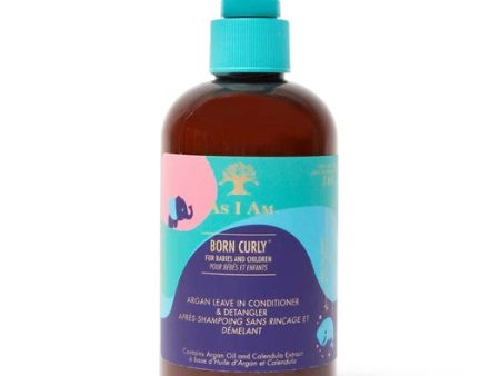 As I Am Born Curly Argan Leave-in Conditioner 8 oz For Sale