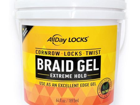 All Day Locks Braid Gel Extreme Hold 64 oz Cheap