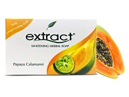 Extract Papaya Calamansi Whitening Herbal Soap 125 g Online