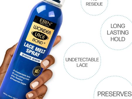 Ebin Wonder Lace Bond Lace Melt Spray | Keratin 4.5 oz Online now