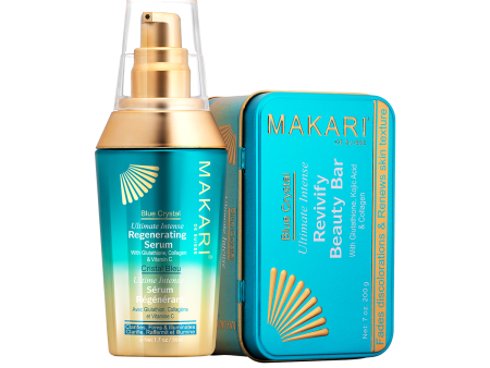 MAKARI - Blue Crystal Serum Soap Duo (2 pc set) on Sale