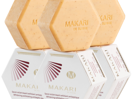 Makari Clarifying Brightening Exfoliating Soap - Set of 3 Sale