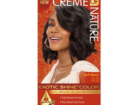 Creme Of Nature Exotic Shine Permanent Color | 3.0 Soft Black Online now