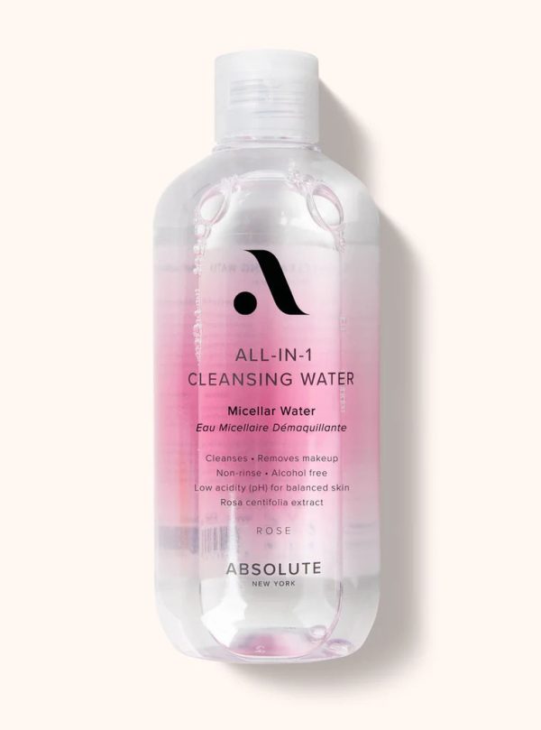 Absolute New York - All-in-1 Cleansing Water Rose - 300ml Discount