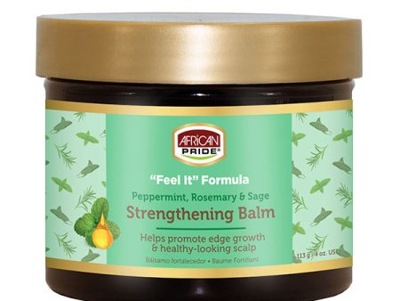 African Pride Peppermint, Rosemary & Sage Strengthening Balm 4 oz Cheap