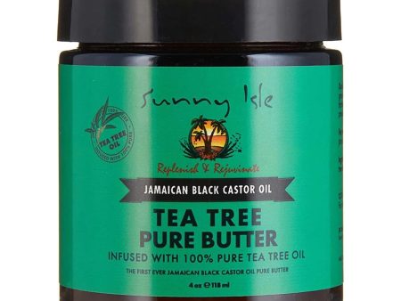 Sunny Isle Jamaican Black Castor Oil Pure Butter with Tea Tree Oil 4 oz For Sale