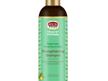 African Pride Peppermint, Rosemary & Sage Strengthening Shampoo 12 oz Hot on Sale