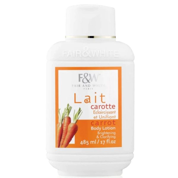 Fair & White Carrot Brightening & Clarifying Body Lotion 485ml Supply