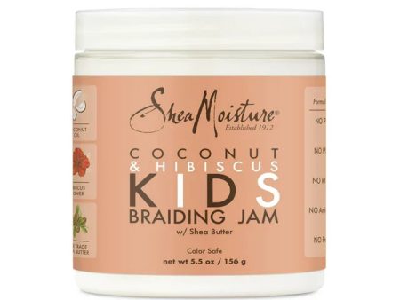 Shea Moisture Coconut & Hibiscus KIDS Braiding Jam 5.5 oz Online now