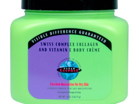 Clear Essence Swiss Complex Collagen and Vitamin E Creme 19 oz For Cheap