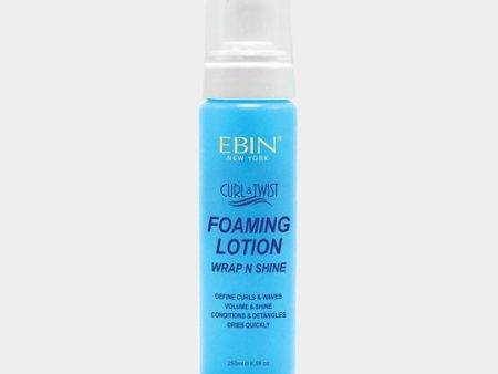 Ebin CURL & TWIST FOAMING LOTION - WRAP N SHINE For Sale