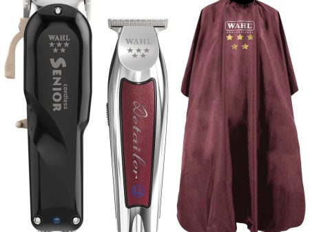 Wahl 5 Star Cordless Senior and Detailer Li COMBO (Free Cape) Fashion