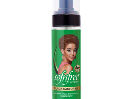 Sofn free Black Castor Oil Anti-Dandruff Foam Wrap Mousse 200 ml Supply