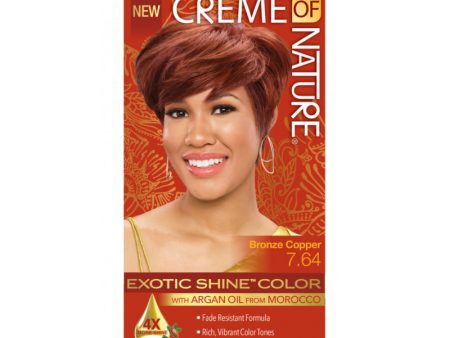 Creme Of Nature Exotic Shine Permanent Color | 7.64 Bronze Copper For Discount