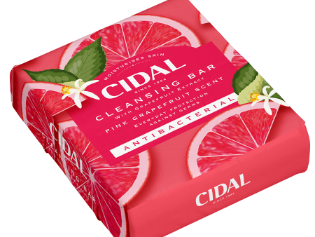 Cidal Antibacterial Cleansing Bar Soap with Grapefruit Extract (Twin Pack) For Sale