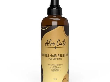 Afro Coils Brittle Hair Relief Oil 100 ml Hot on Sale