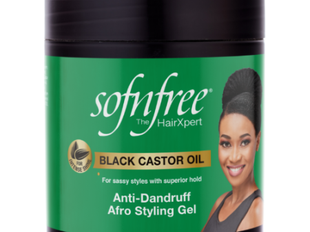 Sofn free Black Castor Oil Anti-Dandruff Afro Styling Gel 500 ml For Sale