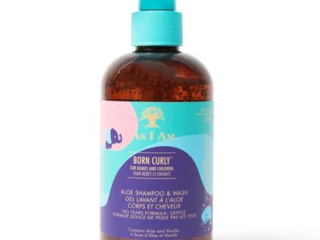 As I Am Born Curly Aloe Shampoo & Wash 8 oz Sale