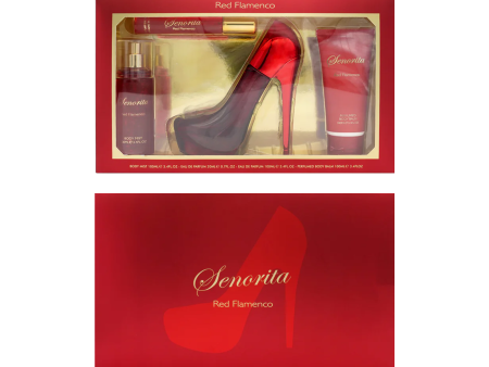 Senorita - Red Flamenco 4pc Women s Perfume Gift Set Online Hot Sale