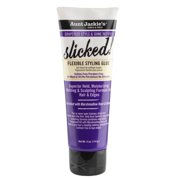 Aunt Jackie s Slicked Flexible Styling Glue 4 oz For Sale