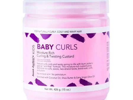 Aunt Jackie s Kids BABY CURLS Curling & Twisting Custard 15 oz Hot on Sale