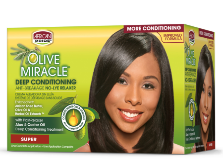 African Pride Olive Miracle No-Lye Relaxer Super For Cheap