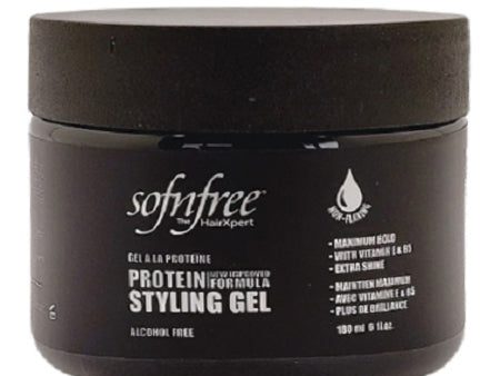 Sofn free Protein Styling Gel Black 180 ml For Sale